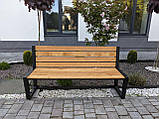 Вуличка лавка з ламелей дерева №8, фото 2