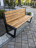 Вуличка лавка з ламелей дерева №8, фото 3