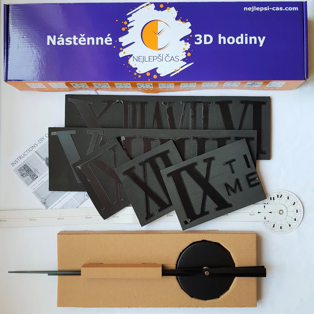 3d годинник настінний дуже великий Римські чорний комплектація