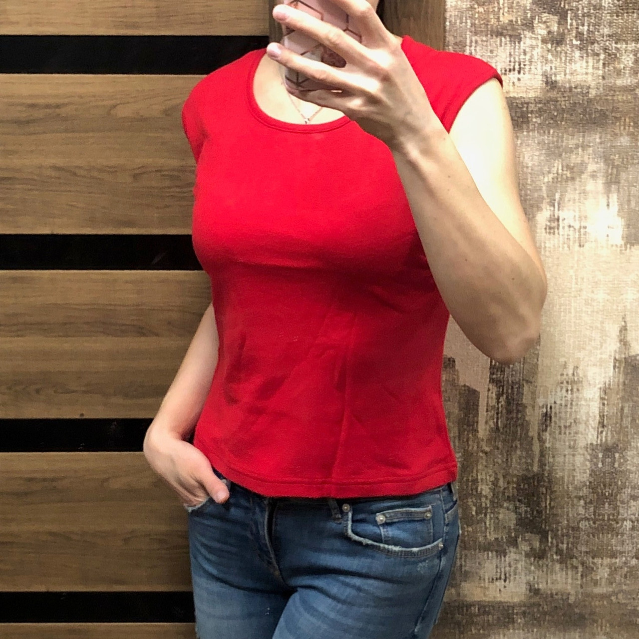 Дитяча майка футболка 100% бавовни S (12-15 років) червона