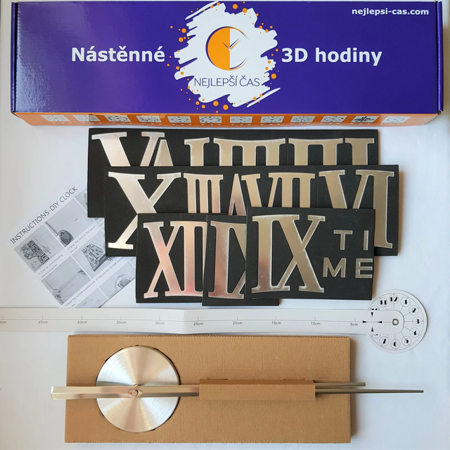 3d годинник настінний дуже великий Римські золотистий комплектація