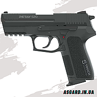 Стартовий сигнальний пістолет Retay S20 Black 9мм, Сигнально шумовий пістолет Retay S20 Black для самооборони