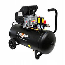Компресор повітряний побутовий 24л Rexxer 2800об.хв масляний компресор 24л високий тиск, фото 2