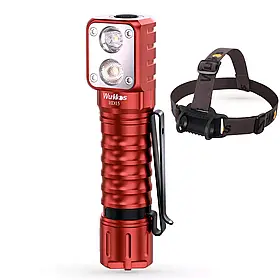 Налобний ліхтар  Wurkkos HD15  RED Біле  світло (usb type-c зарядка/powerbank) 5000к