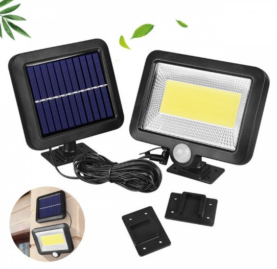 Вуличний світильник ліхтар Solar 1 COB XZ-F100 з датчиком руху