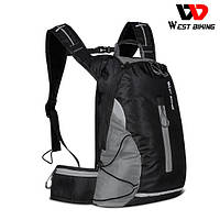 Велосипедний рюкзак West Biking YP0707246 16L | Вело рюкзак водонепроникний, сірий