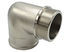 Кутник 2" ВЗ латунний різьбовий фітинг для водопровідних труб V&G