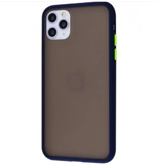 Чохол накладка Matte Color Case iPhone 11 Pro Max Dark Blue, фото 1