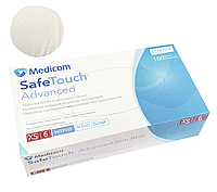 Перчатки Medicom SafeTouch Advanced без пудры 100 шт, XS (белые), 3.6 грамм