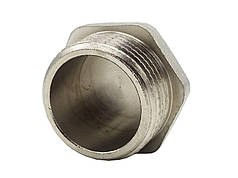 Пробка 1 1/4" З латунний різьбовий фітинг для водопровідних труб V&G