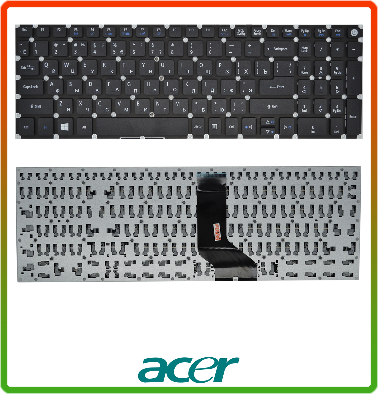 Клавіатура Acer Aspire 3 A315 A315-21 A315-21G A315-31 A315-33 A315-51 A315-53
