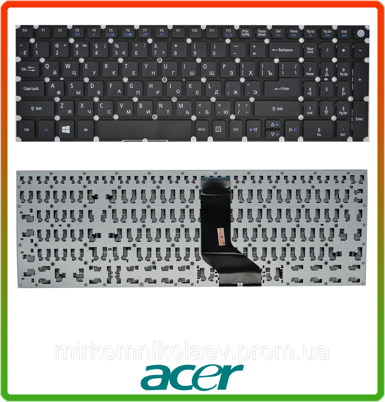 Клавиатура Acer Aspire 3 A315 A315-21 A315-21G A315-31 A315-33 A315-51 A315-53 - фото 1 - id-p1025907793