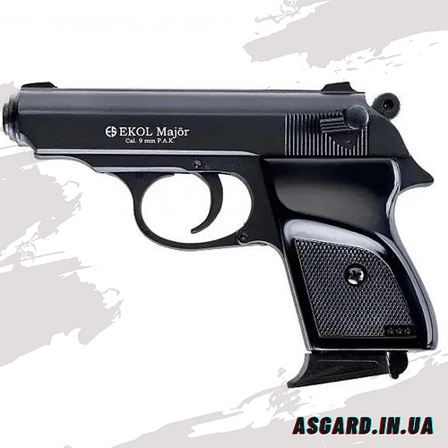 Купить Стартовый сигнальный пистолет Ekol Major Black 9мм,Сигнально ...