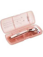 Станок для гоління жіночий Wilkinson Quattro Rose Gold Travel case 1 шт багаторазовий пластиковий бритва жіноча, фото 3