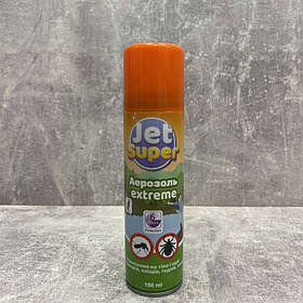 Аерозоль від комарів і комах 150 мл Jet Super Extreme 986894 (захист до 6 годин)