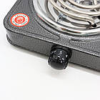 Настільна електроплита Domotec MS 5802 на 2 конфорки / Електрична спіральна плита, фото 9