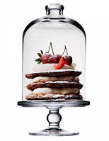 Блюдо-міні кругле Pasabahce Patisserie з кришкою d12,5 см h23 см скло (96698)