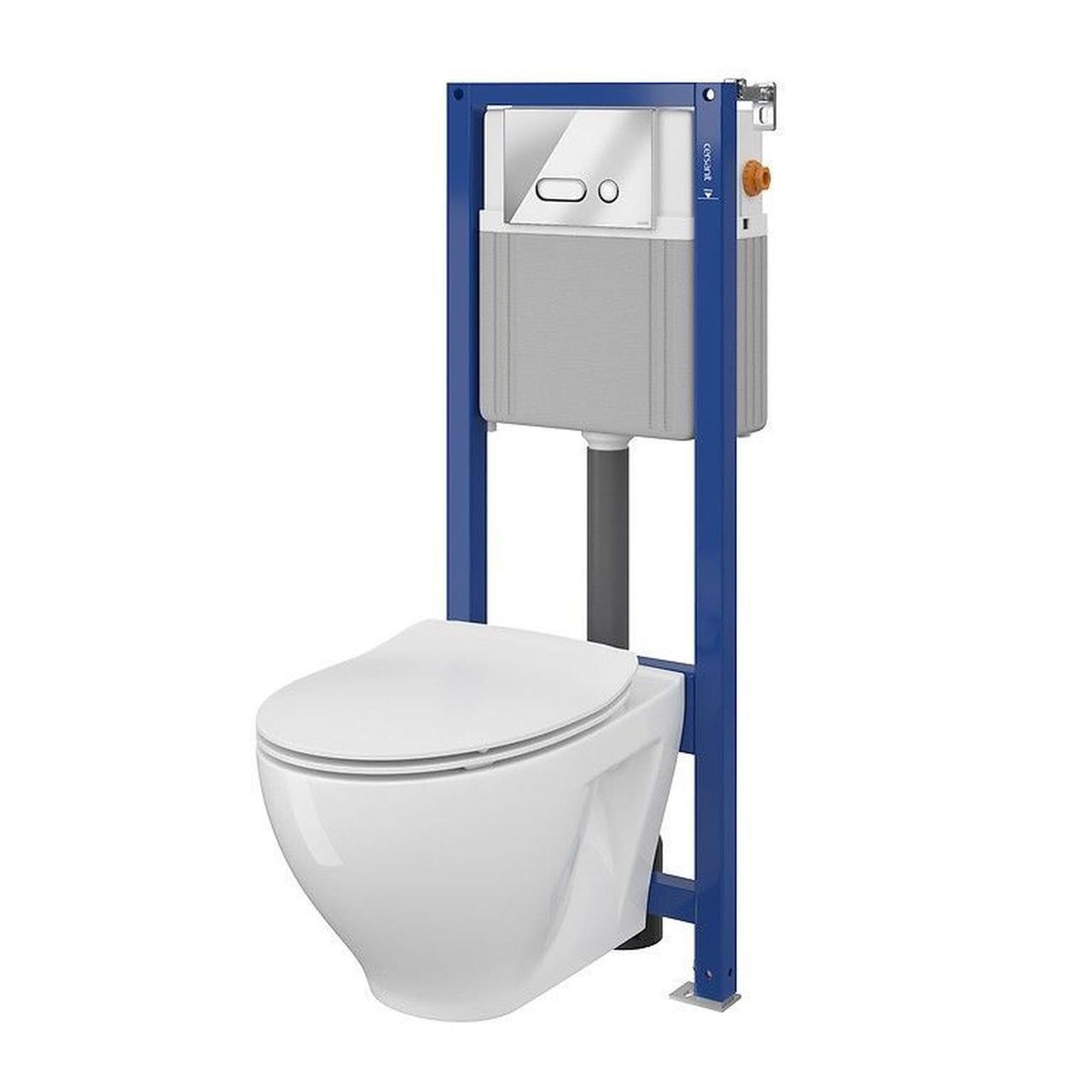 CET Cersanit B209 ІНСТРУ СИС-МА AQUA 22 MECH MODUO CLEAN ON дюр. SLIM ліфт кнопка INTERA хром блиск