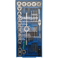 Набор метчиков и плашек М3-М12 40eд. TDS4001 CTAHДAPT