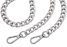 Ланцюжок для сумки з карабіном СК-020 120см колір Нікель