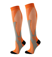 Компрессионные носки для бега для мужчин и женщин (41-45 размер) Aurora оранжевые