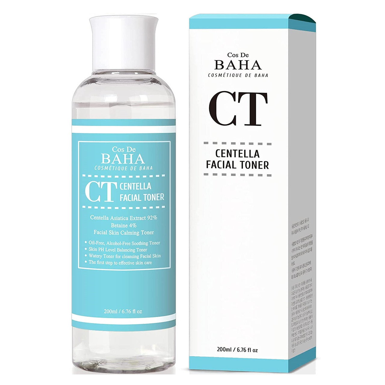 Тонер для обличчя з центелою Cos De BAHA Centella Facial Toner (CT) 200 мл, фото 1