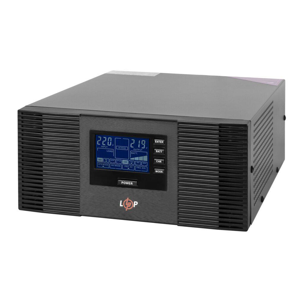 ДБЖ з правильною синусоїдою (під зовнішню батарею 12V) LPM-PSW-1500VA (1050Вт)