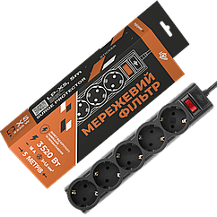 Сетевой фильтр PREMIUM LP-X5 5 м Black (3520Вт)