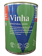 Tikkurila Vinha - кроющий полуматовый антисептик для деревянных фасадов (База VC), 0,9 л