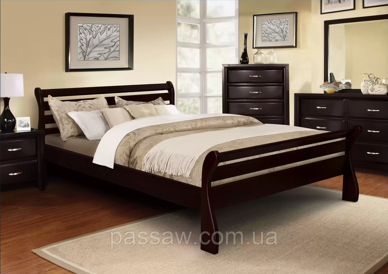 Ліжко дерев'яна Верона Люкс 1,6 сосна, фото 1