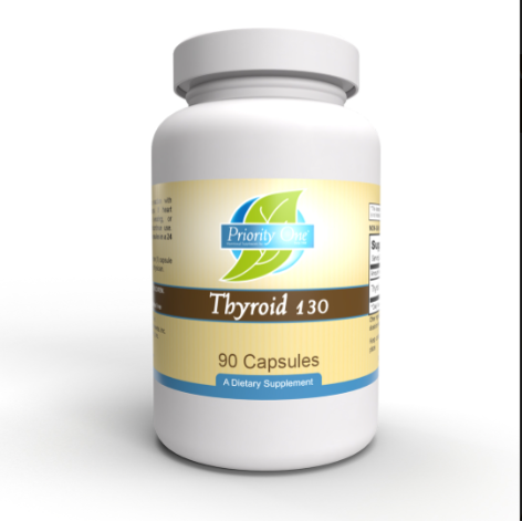 Priority One Thyroid / Щитовидна залоза 130 мг 90 капсул
