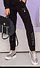 Жіночі спортивні штани з високою посадкою з двонитки, фото 7
