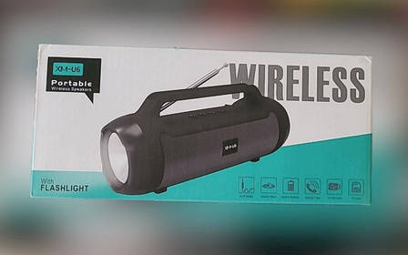 Портативна Bluetooth-колонка XM-U6 Wireless Speaker бездротова колонка з радіоприймачем фм бумбокс, фото 3