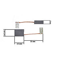 Щітки для електроінструменту 6*16,5*22 клема Sparky