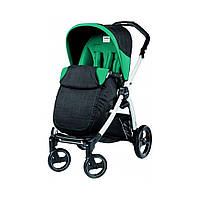 Коляска прогулочная Book Plus Peg-Perego PACK04-00000000007 голубая с черным, серое шасси, Land of Toys