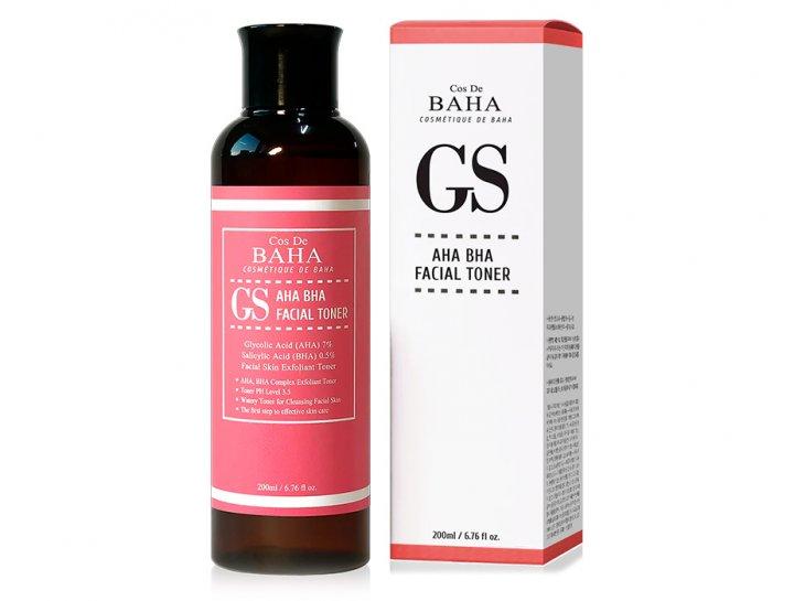 Тонер для обличчя із кислотами Cos De BAHA AHA BHA Facial Toner (GS) 200 мл, фото 1