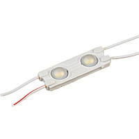 Модуль МТК 12V белый тёплый 2led smd5730 1Вт IP65