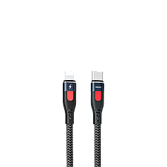 Кабель Remax Lesu Pro Aluminum Alloy Type-C to Lightning PD 20W 1M Черный (RC-188i)