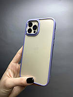 Протиударний прозорий чохол панель Crystal Case для Apple iPhone 12/12 Pro Purple