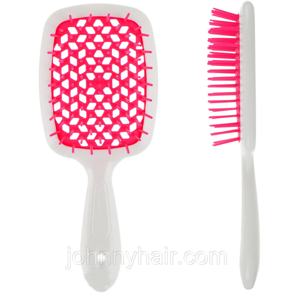 Щітка Janeke Superbrush біла (малина серединка)