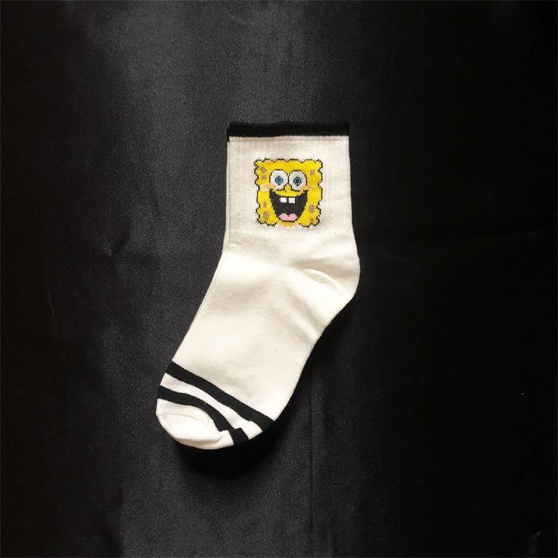 Жіночі шкарпетки SuperSox Спанч Боб, Білі 36-40р.