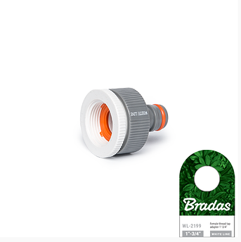 WL-2199 Адаптер на кран редукційний із внутрішньою різьбою 1" / 3/4", WHITE LINE, (Bradas)