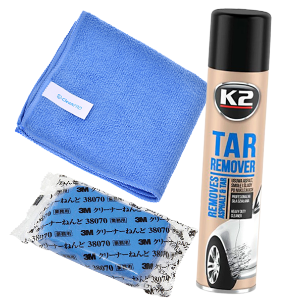 Комплект для очищення бітуму та смоли з кузова автомобіля K2 Tar Remover 300 мл, фото 1
