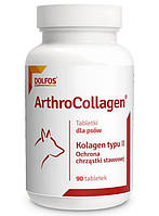 АртроКоллаген ArthroCollagen Dolfos витамины для эластичности связок, мышц, сухожилий у собак, 90 таблеток