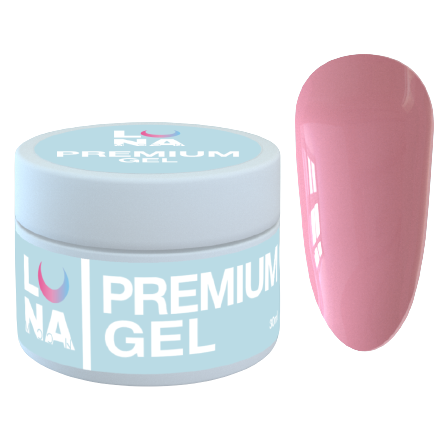 Гель для нарощування нігтів Luna Gel Premium №9, 30 мл (світло-кораловий)
