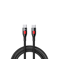 Кабель Remax Lesu Type-C to Type-C PD 65W 1M Черный (RC-195)