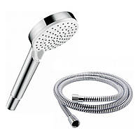 Гарнитур душевой HANSGROHE CROMETTA VARIO 26997400, хром с белым