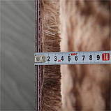 Пухнастий килимок Травка 150*200см. коричневий, фото 3