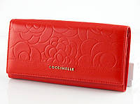 Місткий  шкіряний гаманець Coccinelle