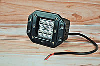 Дополнительная светодиодная LED фара 30Вт Узкий луч, Квадратная (Black)